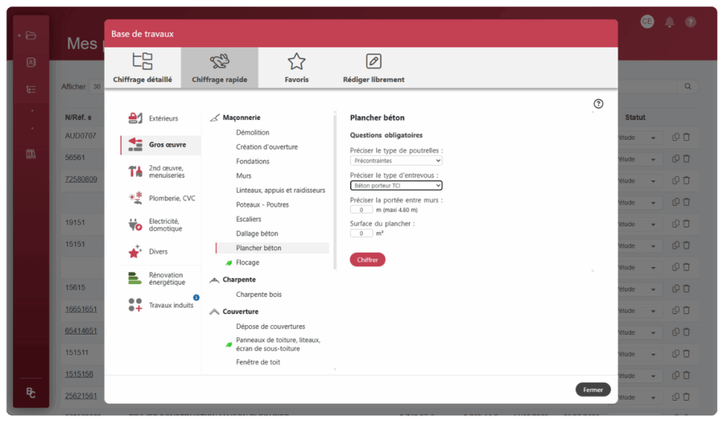 devis bâtiment exemple logiciel